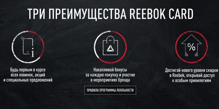 Бонусная программа Рибок