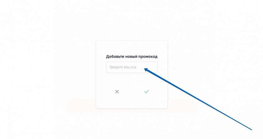 Куда вводить промокод на сайте Биглион